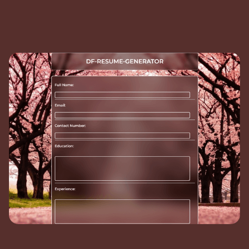 Resume Generator